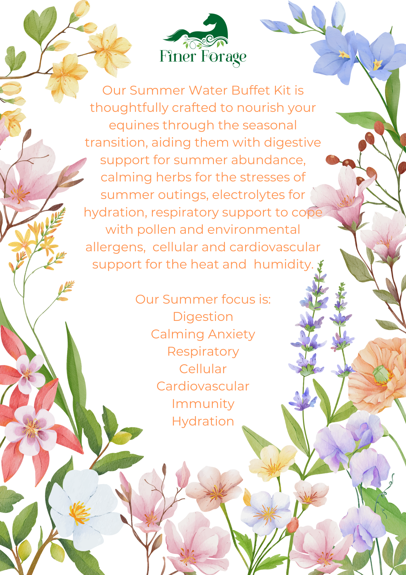 Seasonal Solutions - SUMMER Water Buffet Kit