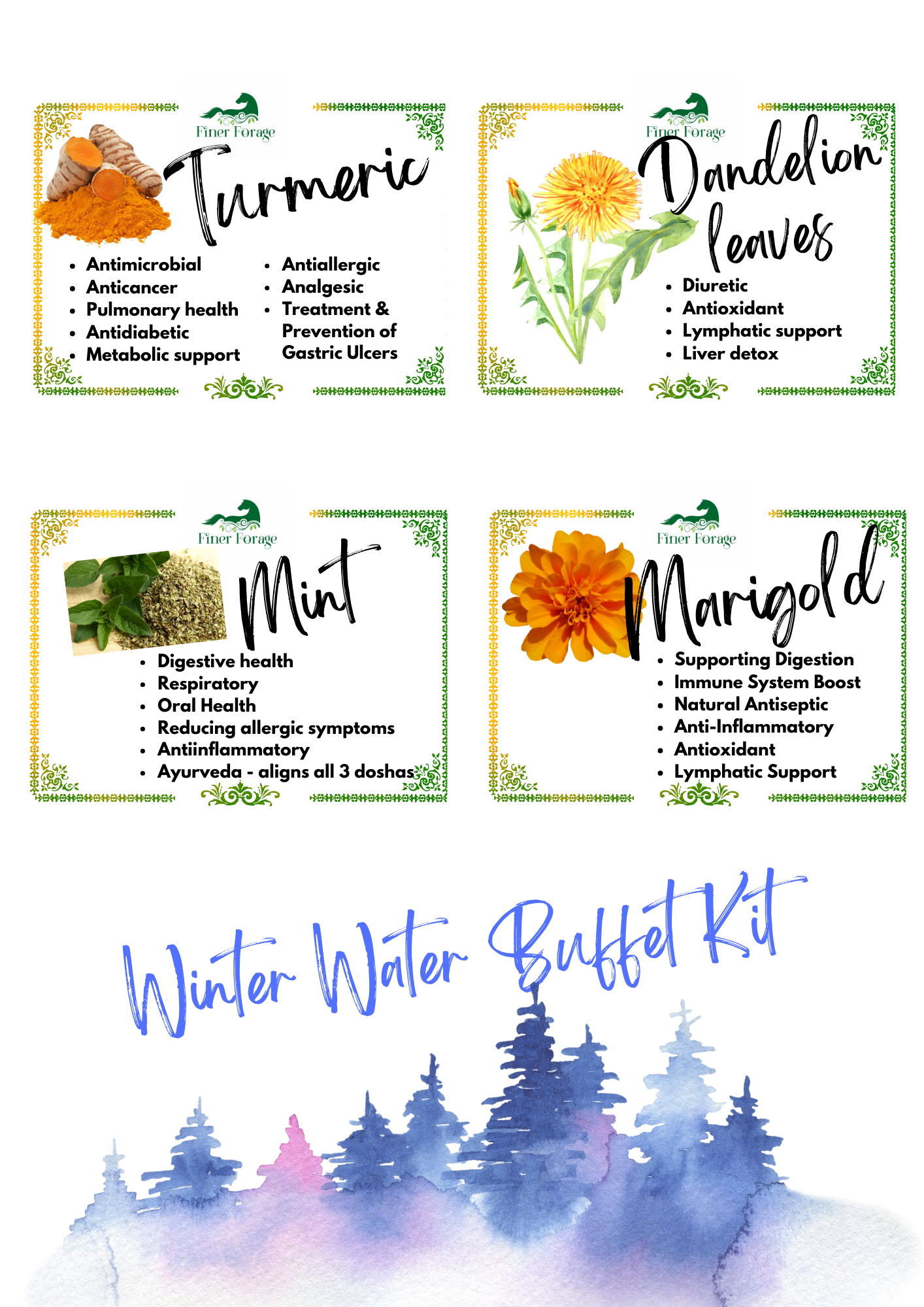 Seasonal Solutions - Winter Water Buffet Kit